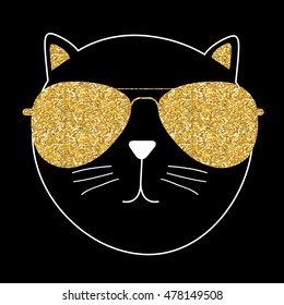 Cute Handdrawn Cat Vector Illustration EPS10
