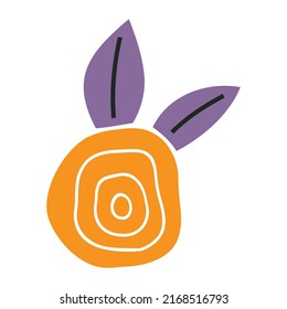 Cute Hand-drawn Flower Vector Illustration