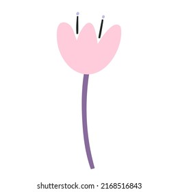 Cute Hand-drawn Flower Vector Illustration