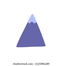 Ilustración de vector de montaña dibujada a mano