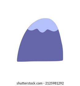 Ilustración de vector de montaña dibujada a mano