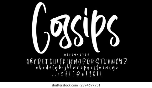 cute Handwritten Script font Best Alphabet Alphabet Brush Script Logotype Font lettering handwritten