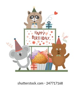 cute happy birthday card