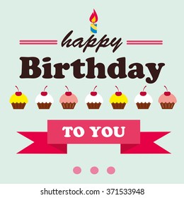 cute happy birthday card.