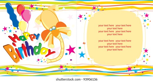 cute happy birthday card