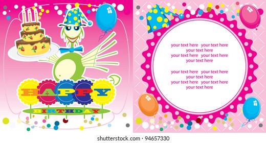 cute happy birthday card