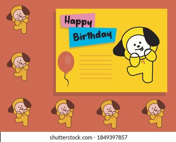 Cute Happy birthday card for everyone