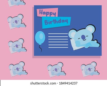Cute happy birthday card for everyone
