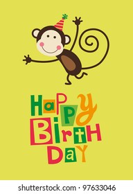 4,933 Happy birthday monkey Images, Stock Photos & Vectors | Shutterstock