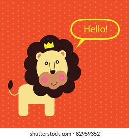 cute happy birthday card. vector illustration