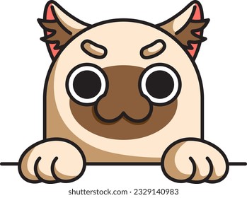 Cute happy brown cat design1