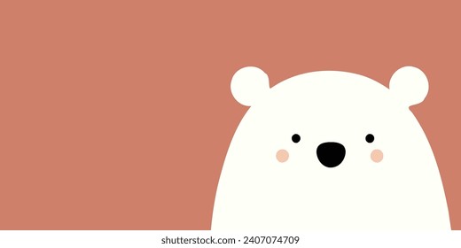 Cute happy brown wallpaper background vector.