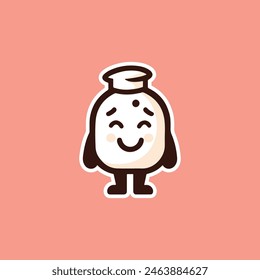 Cute Happy  Cartoon Mascot Design