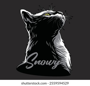 Cute Happy Cat Art Style, Tshirt