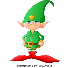 cute and happy Christmas elf