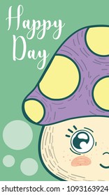 Cute happy day card