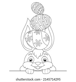Cute Happy Easter Coloring Pages