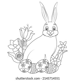 Cute Happy Easter Coloring Pages