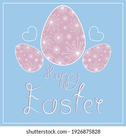 Cute Happy Easter greeting card