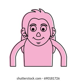 cute happy elderly woman icon image 