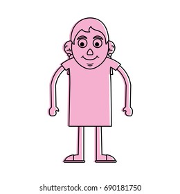 cute happy elderly woman icon image 