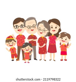 Cute and Happy Family Character Vector.