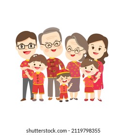 Cute and Happy Family Character Vector.