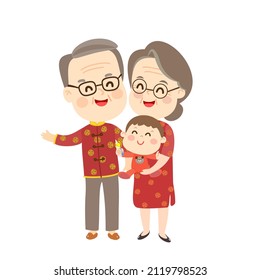Cute and Happy Family Character Vector.
