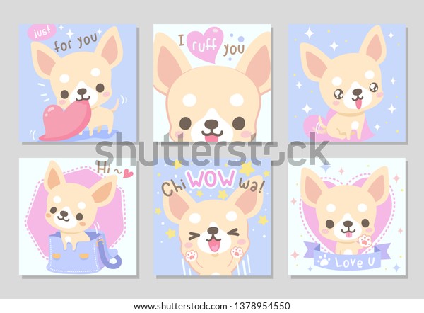 Cute Happy Funny Chihuahua Dog Light Stock Vector Royalty Free