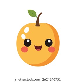 Cute happy funny Pear, Vector