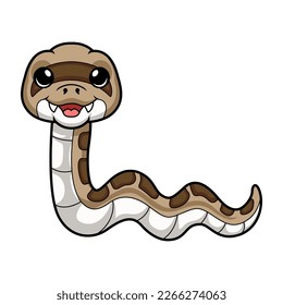 Cute happy gopher snake cartoon