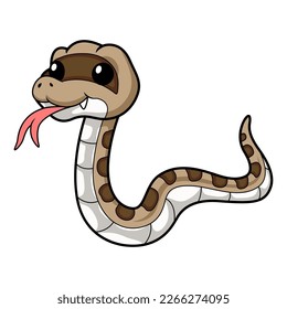 Cute happy gopher snake cartoon