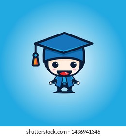 CUTE HAPPY GRADUATION DESIGN SIMPLE VECTOR.