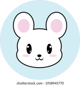cute happy hamster vector for bacground