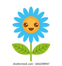 cute happy kawaii flower decoration cartoon