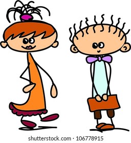 Cute happy kids