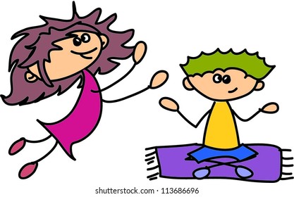 Cute happy kids