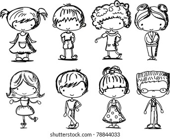 Cute happy kids