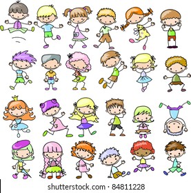 Cute happy kids