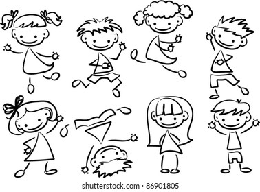 Cute happy kids
