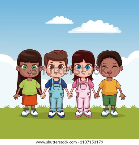 Cute and happy kids