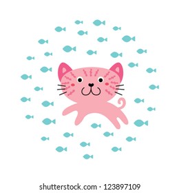 cute happy kitten