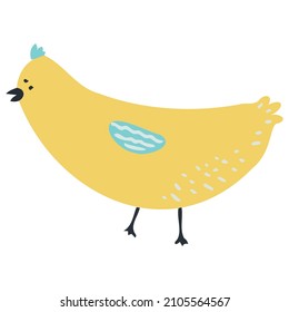 Cute happy little yellow chick