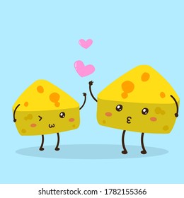 cute happy lovely cheese vector design, can be use to make poster svg