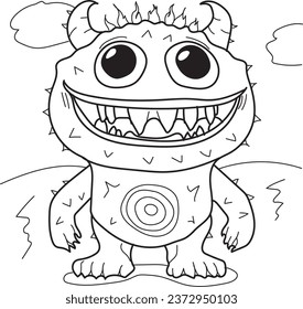 Hermosos monstruos para colorear