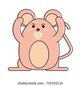 cute happy mouse icon image 