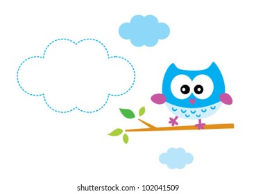 cute happy owl