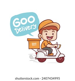 The Cute and Happy package courier