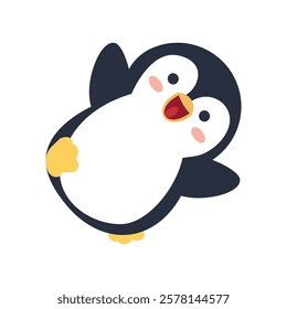 Cute Happy Penguin Cartoon animal doodle