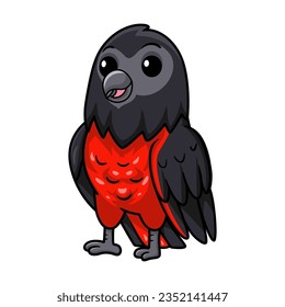 Cute happy pesquet's parrot cartoon